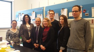 President Gertler visits the Radisic lab. April 1 /14